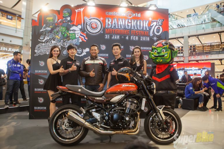 Kawasaki ขนทัพรถมอเตอร์ไบค์มาโชว์ใจกลางเมือง BMF 2018