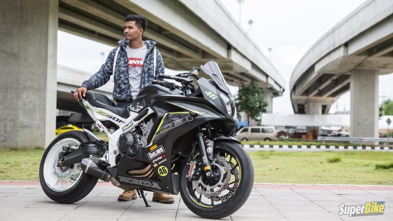 POOM หนุ่มผิวเข้ม กับเจ้า Honda CBR650F ตัวแรง