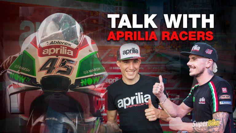 TALK WITH APRILIA RACERS