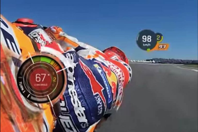 Marc Marquez โชว์โหดเข้าโค้ง 67 องศา