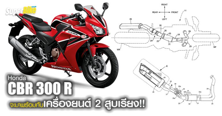 Honda CBR 300 R จะมาพร้อมกับเครื่องยนต์ 2 สูบเรียง