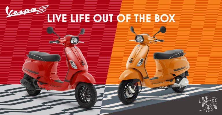 Vespa S125 I-GET ตัวใหม่ล่าสุด 2021 ส้ม-แดง จี๊ดจ๊าด…!!