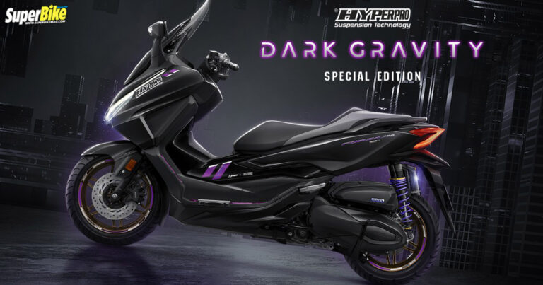 New Forza350 Dark Gravity Special Edition 2023 อัปเกรดช่วงล่าง ให้ขับขี่ดีขึ้นไปอีกระดับ