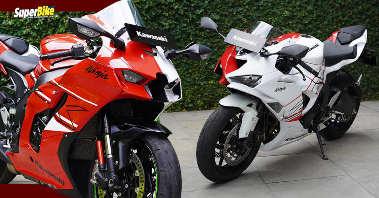 ZX-10R และ ZX-6R ออกโมเดลสีพิเศษ นึกว่ามาจากค่ายแดง