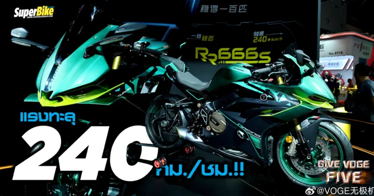 Voge RR666S สปอร์ต 4 สูบเรียงตัวจี๊ด สัญชาติจีน